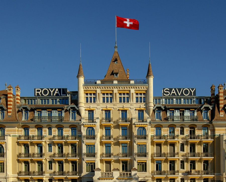 Royal Savoy Hotel & Spa Lausanne Exterior foto